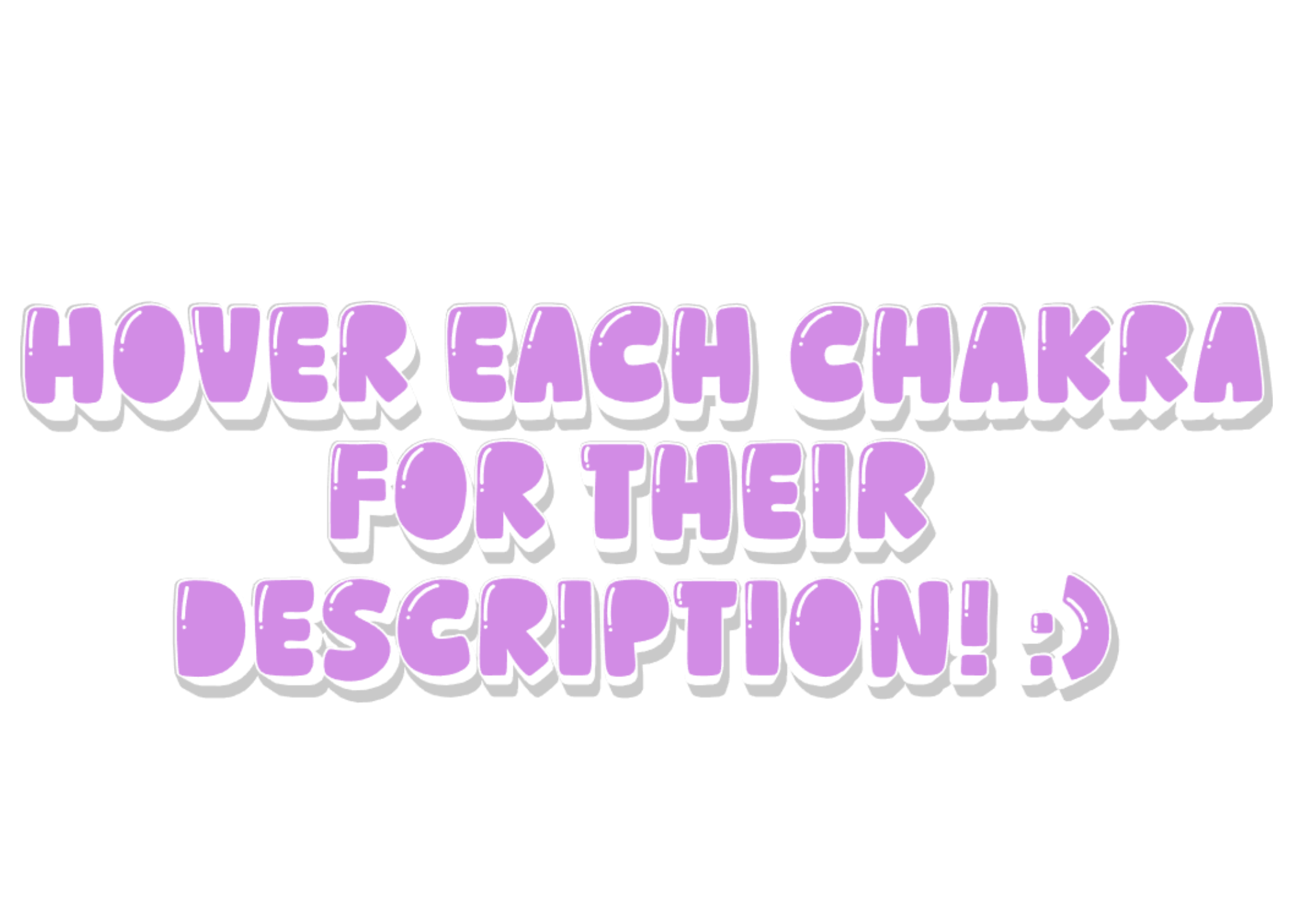 Hover each chakra for their description! :)